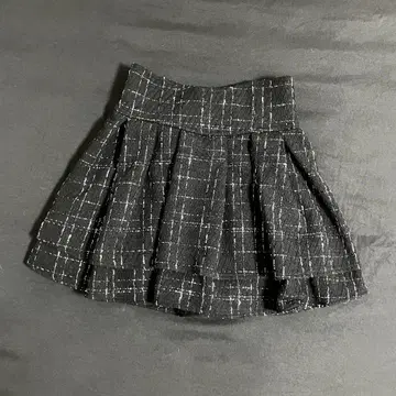 미셸 마카롱 트위드 슬림 레그 스커트 XS