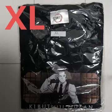 귀멸의 칼날 키부츠지 무잔 여성용 T셔츠 XL 대만 팝업 스토어 한정판