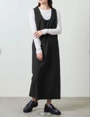 MARW UNITED ARROWS <새상품> U넥 롱 원피스 블랙