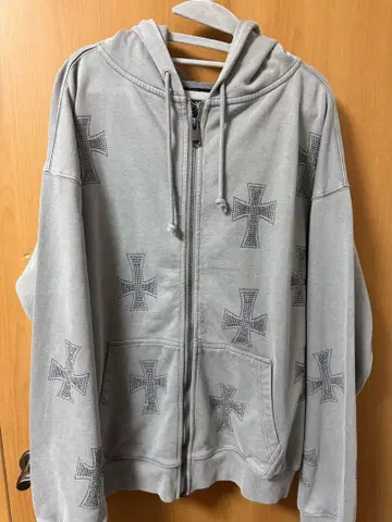 WASH GREYxBLACK CROSS ZIP Unknown London