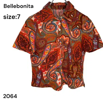Bellebonita 셔츠 상의 반팔 7 올 패턴