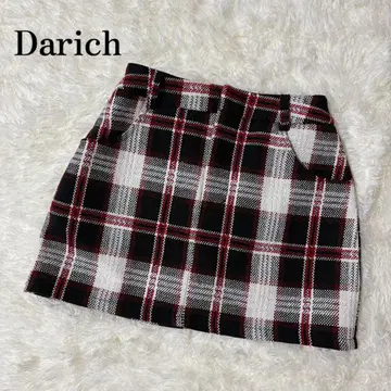 Darich 체크 무늬 타이트 스커트