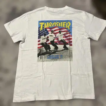 빈티지 THRASHER MAGAZINE T셔츠 백 프린트 M