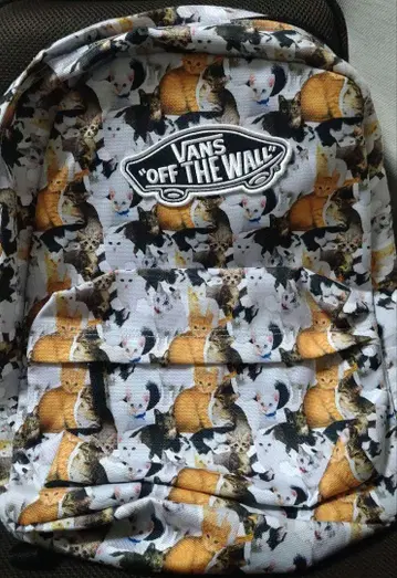 VANS 고양이 패턴 백팩