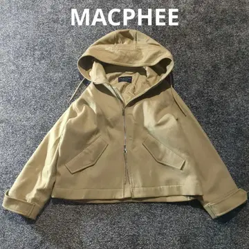 MACPHEE 맥피 라이트 멜톤 후데트 숏코트