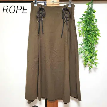 ROPE 로페 롱 스커트 리본 레이스업