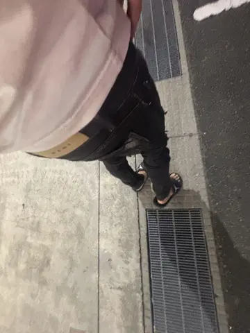 mnml 스키니 데님 블랙 데미지