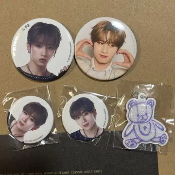 INI 허풍범 캔뱃지 키링