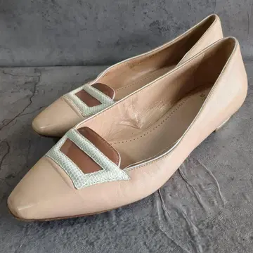 [BALLY] 발리 (36) 스퀘어토 가죽 베이지 펌프스