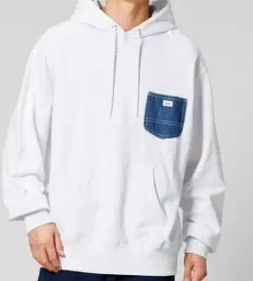 Lee 데님 포켓 후드 후드티