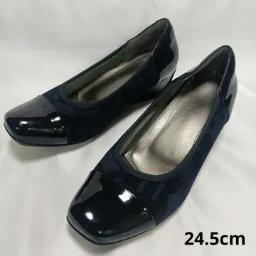 fitfit 에나멜 네이비 펌프스 24.5cm