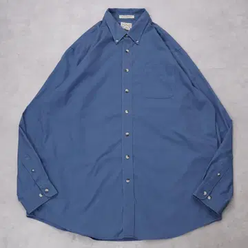 L.L.Bean 엘엘빈 무지 셔츠 구제 의류 긴팔 XL 파랑 14801