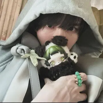 skull panda lazy panda 봉제 인형 펜던트