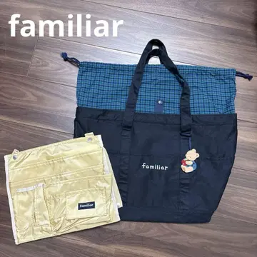 familiar 마더백 블루 체크