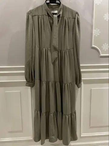TOPSHOP 올리브 그린 셔츠 원피스