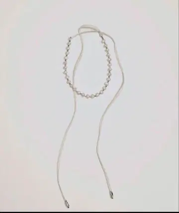 TODAYFUL Pearl ribbon choker