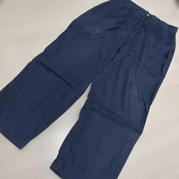 Used 90's STRUCTURE 네이비 턱 린넨 팬츠 W32