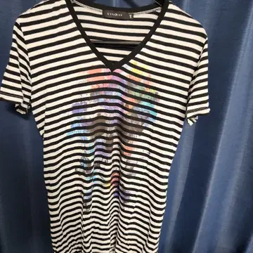CIVARIZE 스트라이프 V넥 T셔츠 46