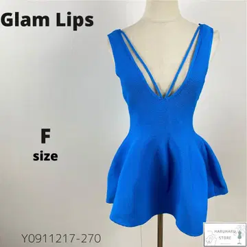 새상품급 Glam Lips 2way 페플럼 KNIT 튜닉 상의