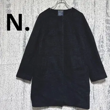 N. 도트 노카라 자켓 블랙 양모 80% 새상품급 여성용