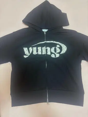 Younger Song 블랙 후드티 S