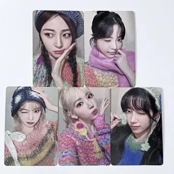 르세라핌 일본 FC 신규 가입 소개 회장 한정판 트레이딩 카드 5종 컴프