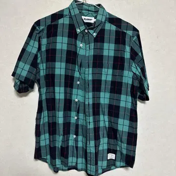 XLARGE 체크 무늬 반팔 셔츠 S