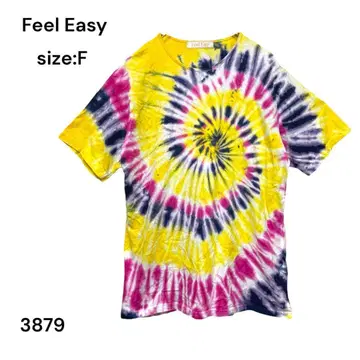 Feel Easy 필 이지 셔츠 상의 컬러풀 FREE