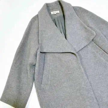 [ 새상품급 ] 엔폴드 코쿤 롱 코트 그레이 빅 컬러