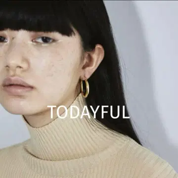 TODAYFUL 라운드 후프 귀걸이 실버