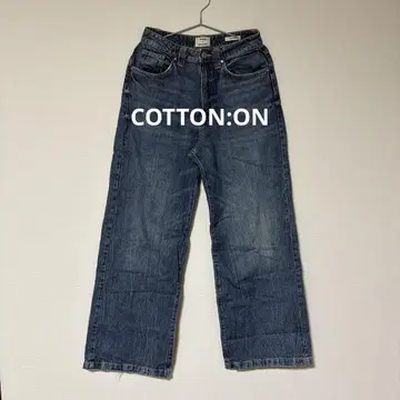 새상품급 COTTON:ON 코튼온 슈퍼 배기 팬츠 26 데님