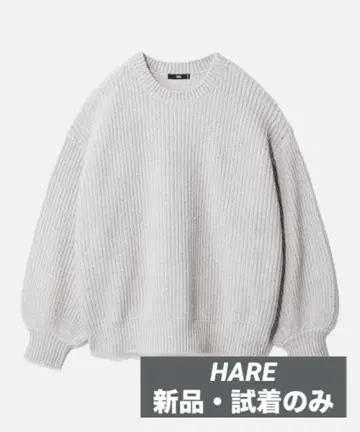 HARE 실키 터치 아제 니트 풀오버 (시착만 한 상품)