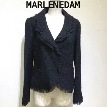 MARLENEDAM 블랙 테일러드 자켓 울 혼방 사이즈 40