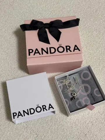 Pandora 실버 체인 목걸이 별 참 포함