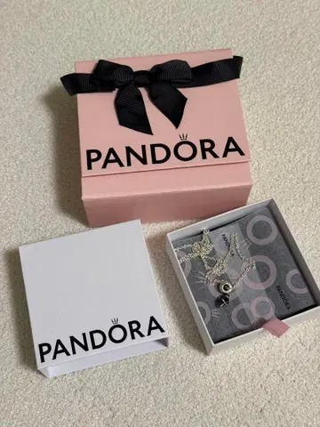 Pandora 실버 체인 목걸이 별 참 포함