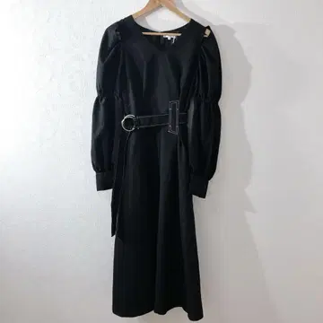 미사용 새상품 rienda 롱 원피스 여성용 M 블랙