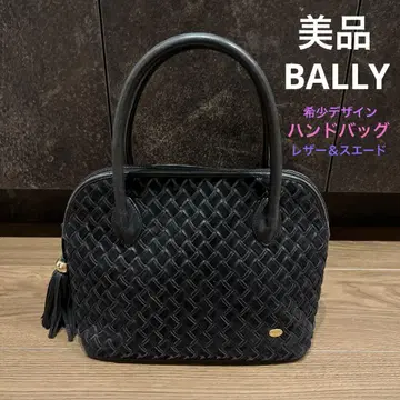 [ 새상품급 ] BALLY 발리 핸드백 뜨개질 가죽 스웨이드 태슬
