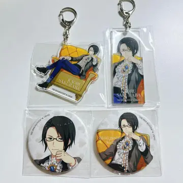 SideM 사쿠라바 카오루 다이마루 아크릴 키링 캔뱃지 세트