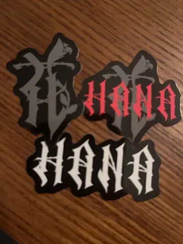HANA 로고 스티커 데뷔 직전 이벤트