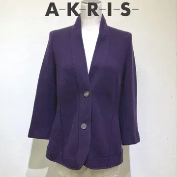 새상품급 Akris 아크리스 니트 가디건 캐시미어 심플