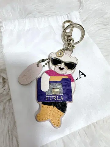[수납 가방 포함] FURLA 훌라 레이디 로거 곰 베어 백참