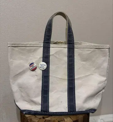 80s LL Bean 토트백 M 네이비