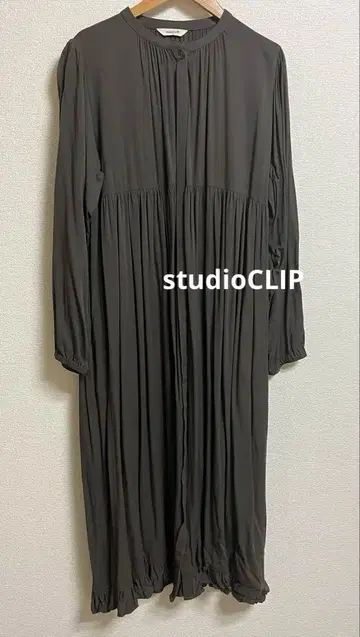 레이온 개더 밑단 프릴 원피스 studioCLIP 스튜디오 클립