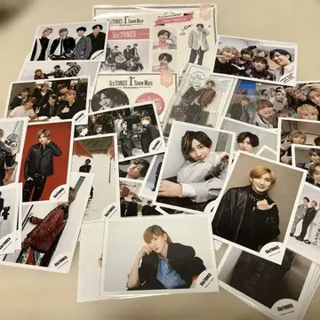 [ SixTONES 쿄모토 타이가 굿즈 ] 배지 씰 스티커 사진 35장