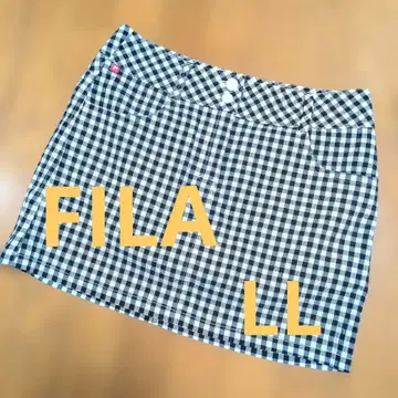 FILA 깅엄 체크 패턴