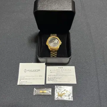 AVALANCHE CRYSTALCARTER 골드 시계 부속품 완비