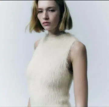 ZARA 자라 슬리브리스 니트 베스트 M 퍼 베스트
