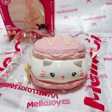 mellojoy 냥코 샌드 마카롱 멜로조이 스퀴즈 고양이 마카롱
