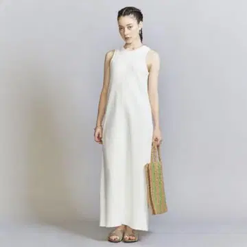BEAUTY&YOUTH 23SS 코튼 더블 페이스 맥시 원피스