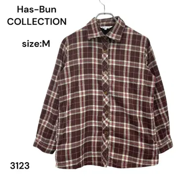 HgSA-Bun COLLECTION 셔츠 상의 체크 기모 M
